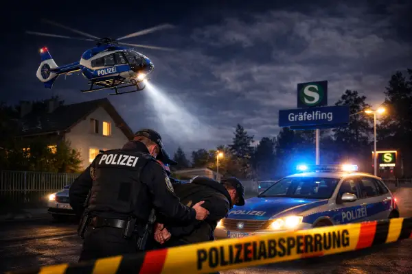 Einbrecher in Gräfelfing geschnappt – Komplize per Hubschrauber gesucht